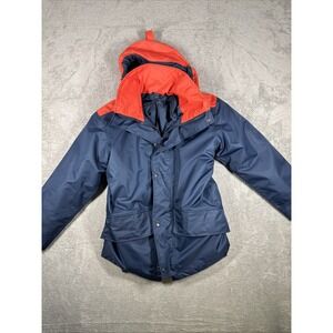 Marina Militare (Italy) Jacket Windbreaker Blue. Size S 44-46. WITH HOOD